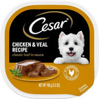 Cesar Classic Loaf in Sauce Adult Wet Dog Food Chicken & Veal 3.5oz. (Case of 24)