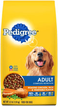 Pedigree Complete Nutrition Adult Dry Dog Food Roasted Chicken, Rice & Vegetable 3.5lb
