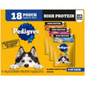 Pedigree High Protein Adult Wet Dog Food Pouch Variety Pack 3.5oz 18ct