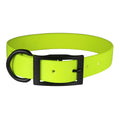 Omni Pet Zeta Biothane Dog Collar with Blk Hardware Neon Yellow 1 x 20in.