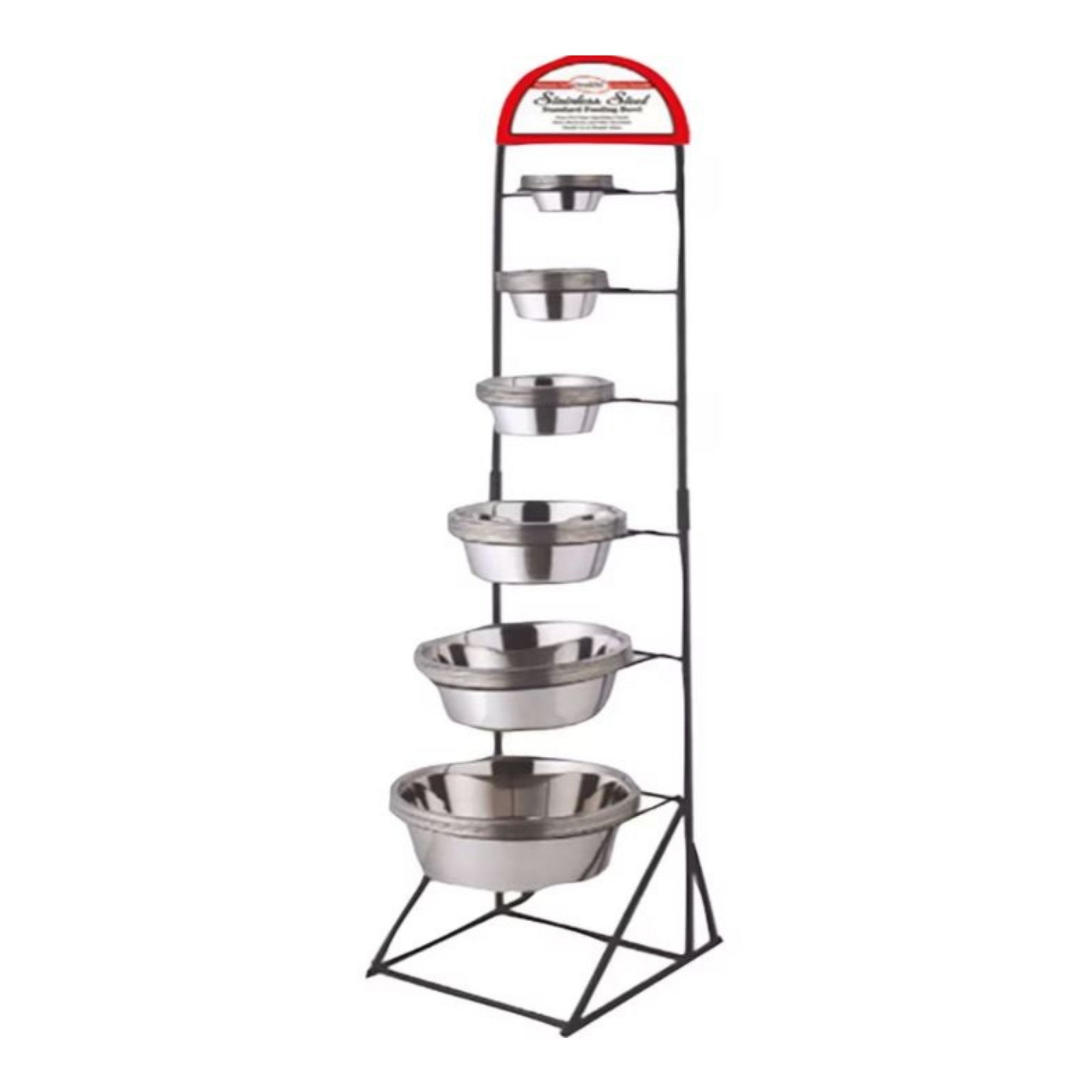 Omni Pet Standard Stainless Steel Dog Bowl Display 72 Pc