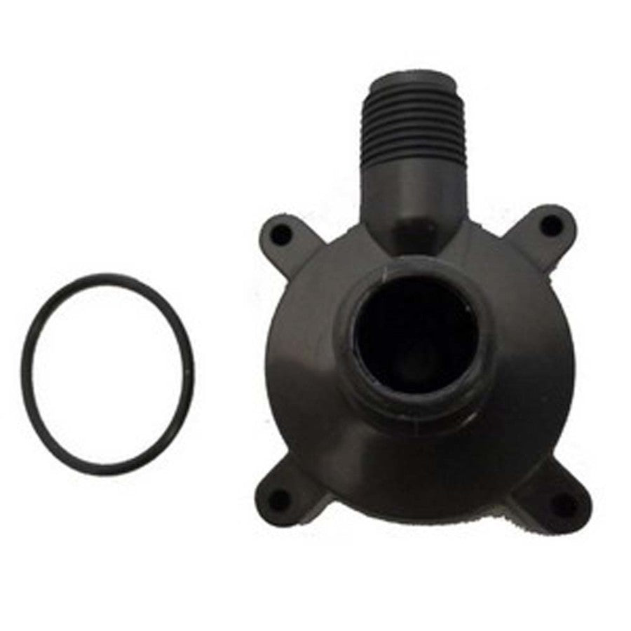 Danner Replacement Volute with Barbedin.take for 500GPH and 700GPH Pumps Black 1ea