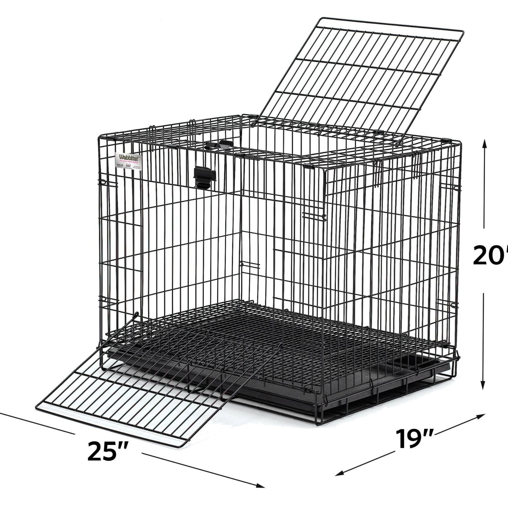 MidWest Homes for Pets Wabbitat Black 1ea/25 X 19 X 20in.
