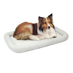 MidWest Homes for Pets QuietTime Bolster Dog Bed White 1ea/22in X 36in.