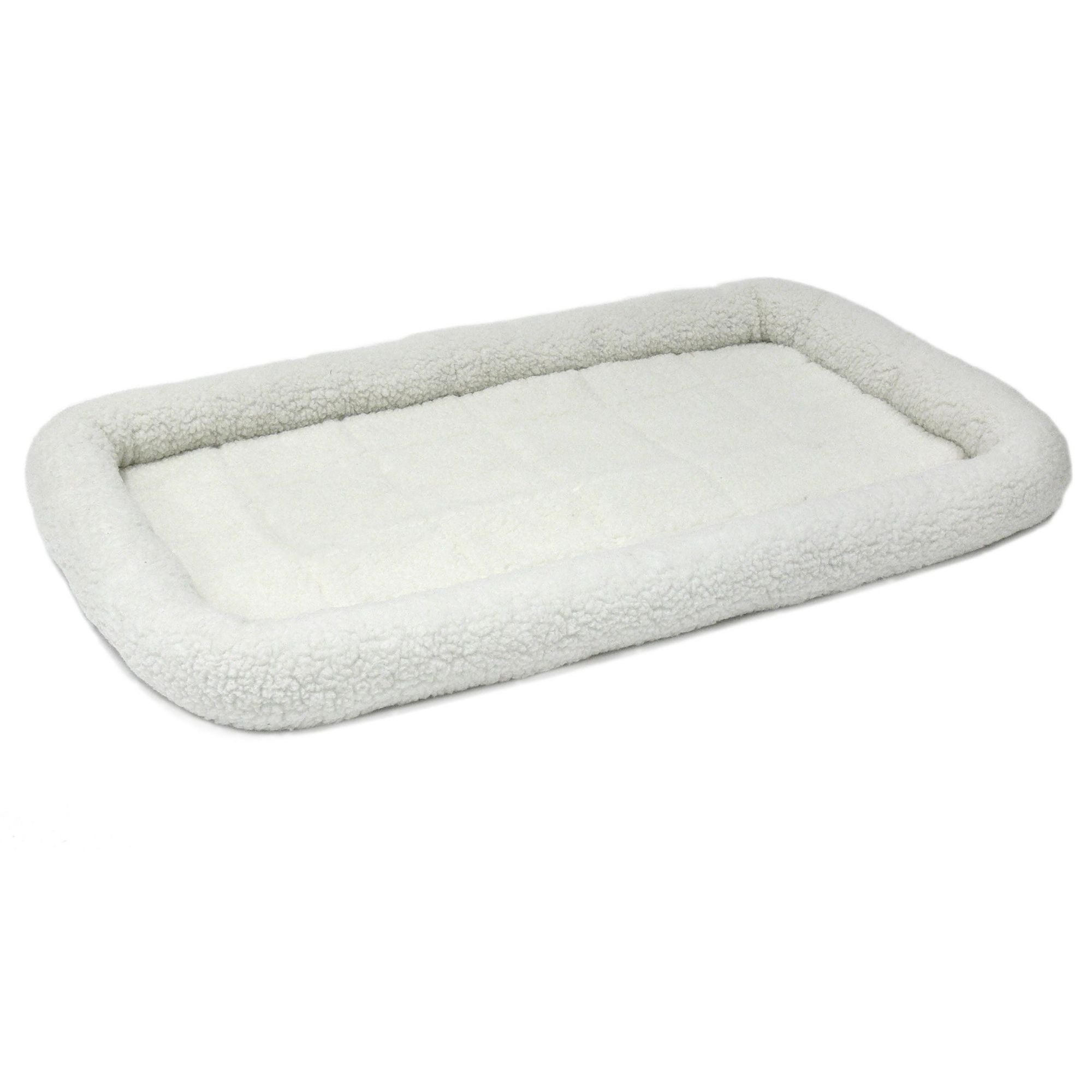 MidWest Homes for Pets QuietTime Bolster Dog Bed White 1ea/22in X 36in.