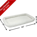 MidWest Homes for Pets QuietTime Bolster Dog Bed White 1ea/26in X 42in.