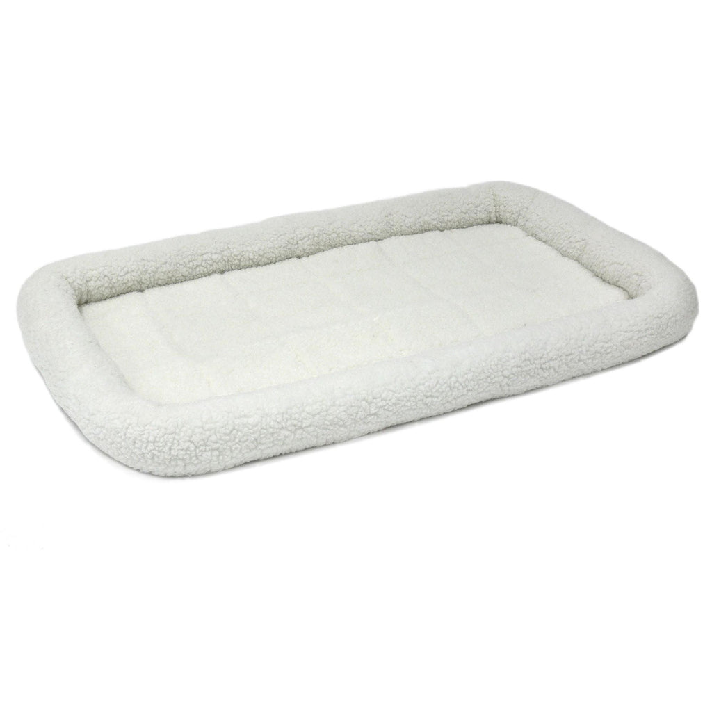 MidWest Homes for Pets QuietTime Bolster Dog Bed White 1ea/26in X 42in.