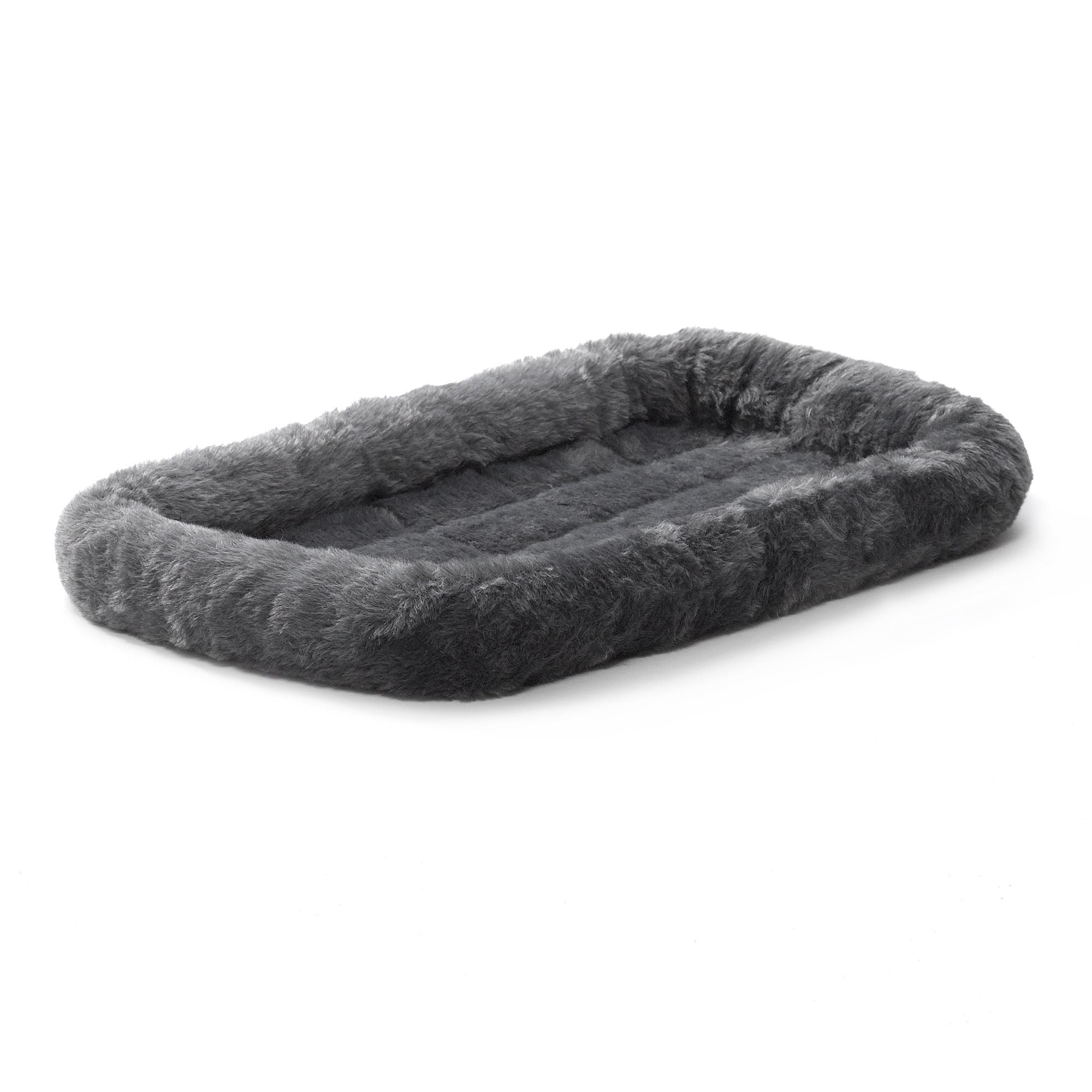MidWest Homes for Pets Bolster Dog Bed Pearl Gray 1ea/14in X 22in.
