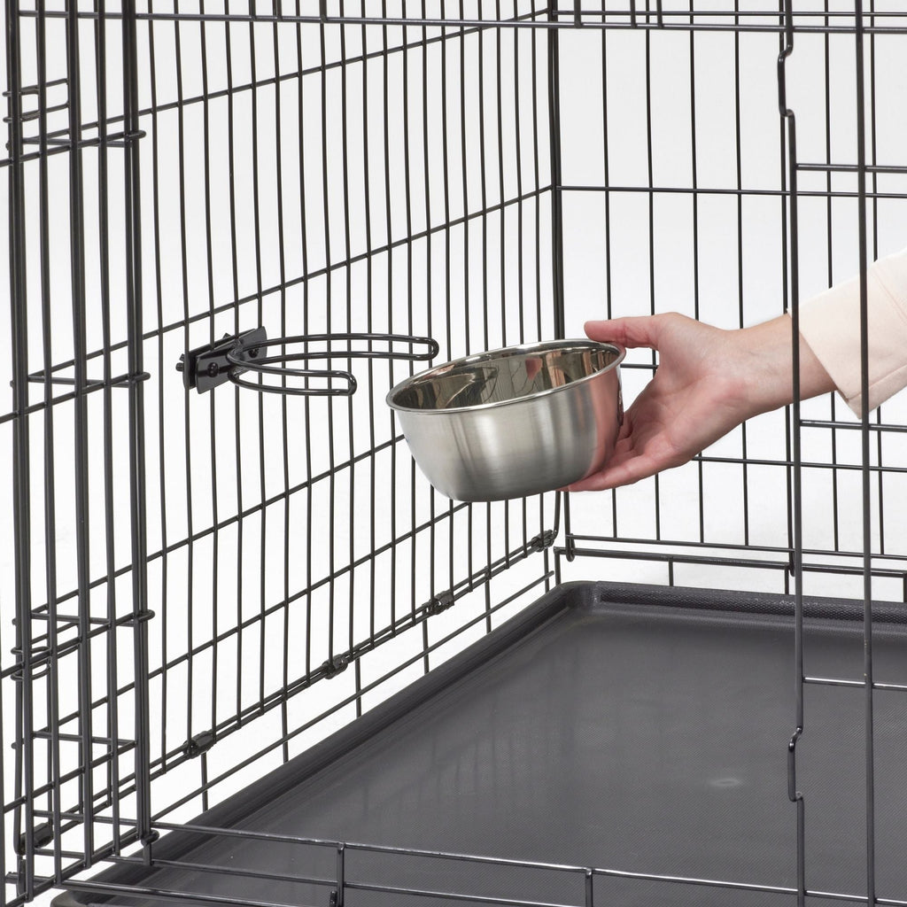MidWest Homes for Pets Snap'y Fit Stainless Steel Dog Food & Water Bowl 1ea/1Q