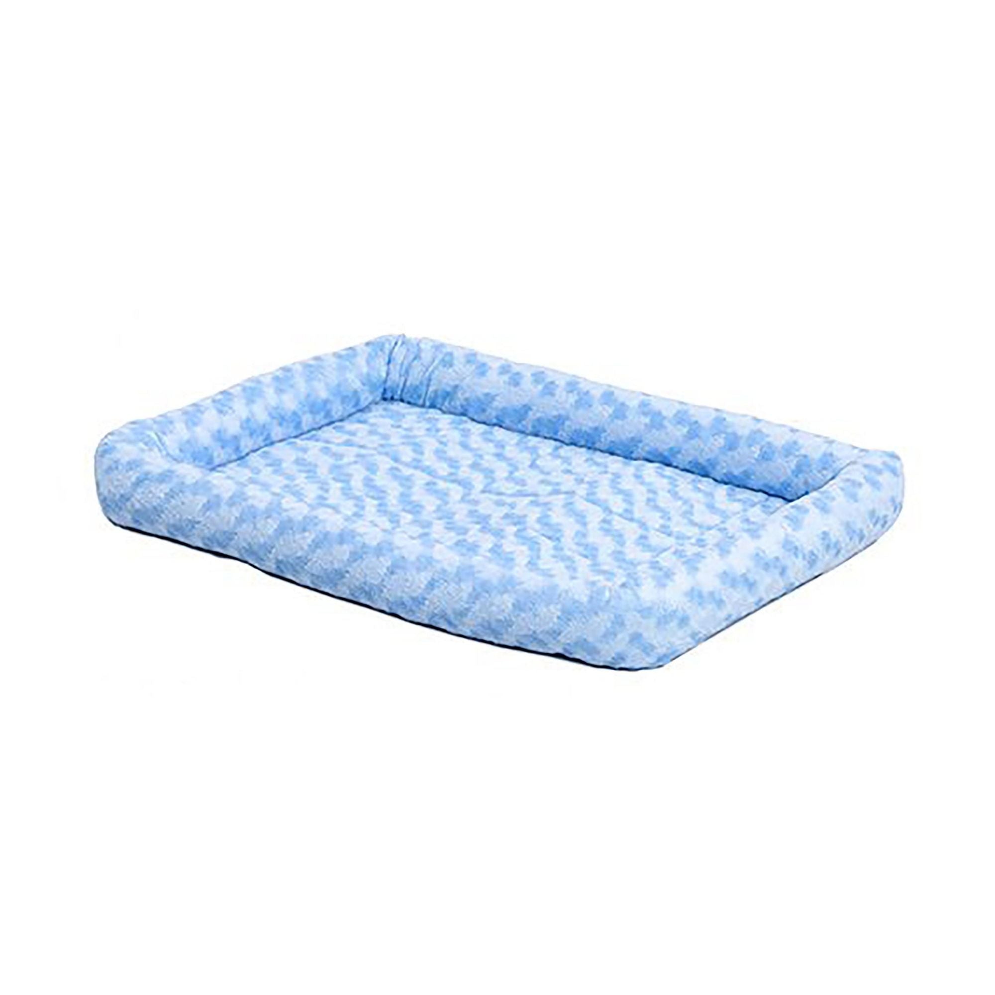 MidWest Homes for Pets QuietTime Bolster Dog Bed Powder Blue 1ea/22in X 36in.