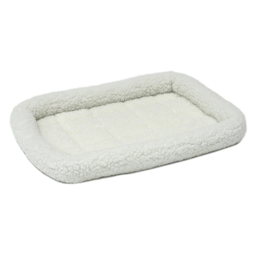 MidWest Homes for Pets QuietTime Bolster Dog Bed White 1ea/12in X 18in.