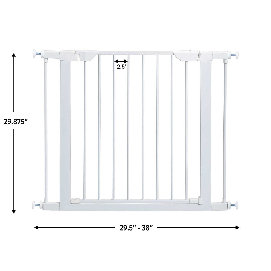 MidWest Homes for Pets Steel Pet Gate White 1ea/29in.