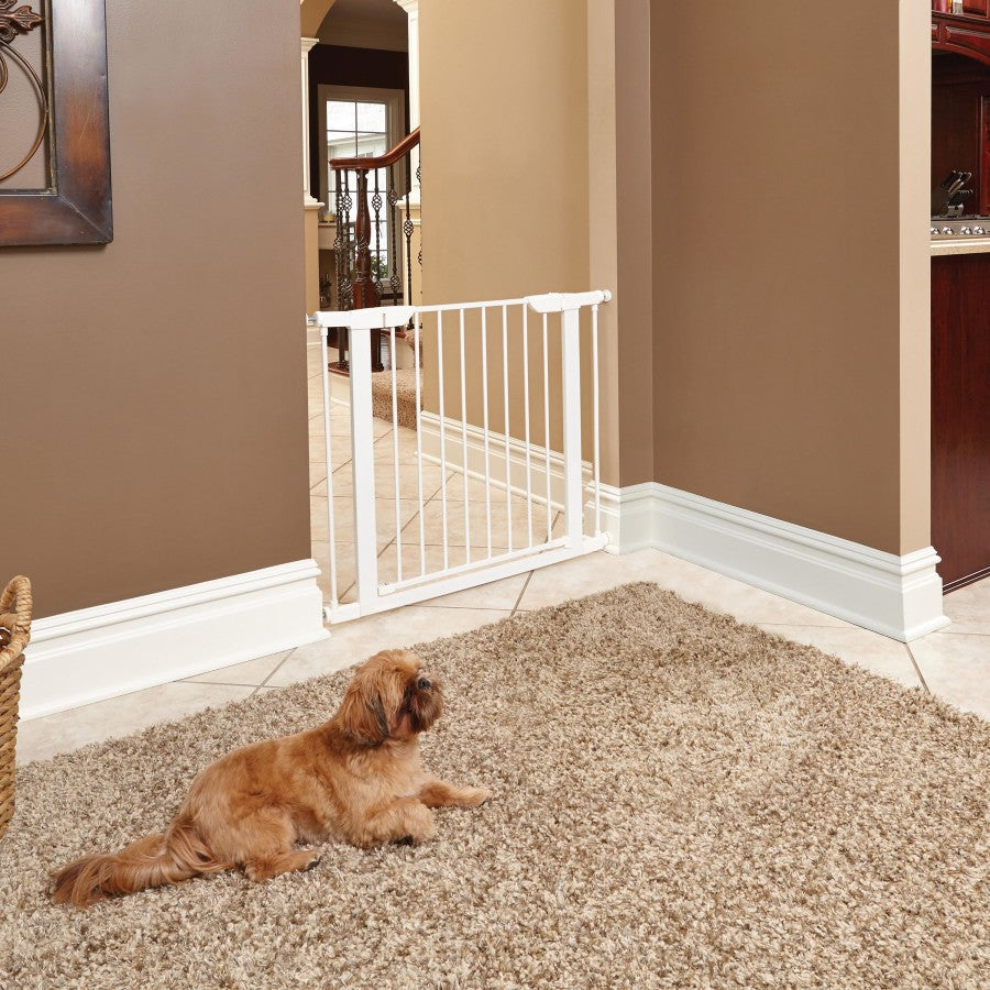 MidWest Homes for Pets Steel Pet Gate White 1ea/29in.