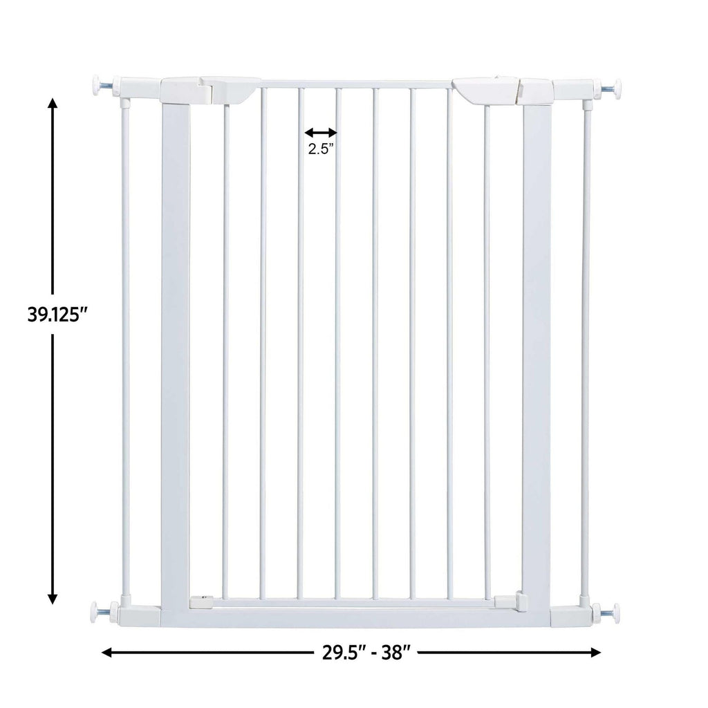 MidWest Homes for Pets Steel Pet Gate White 1ea/39in.