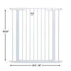 MidWest Homes for Pets Steel Pet Gate White 1ea/39in.