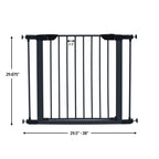 MidWest Homes for Pets Steel Pet Gate Graphite 1ea/29in.