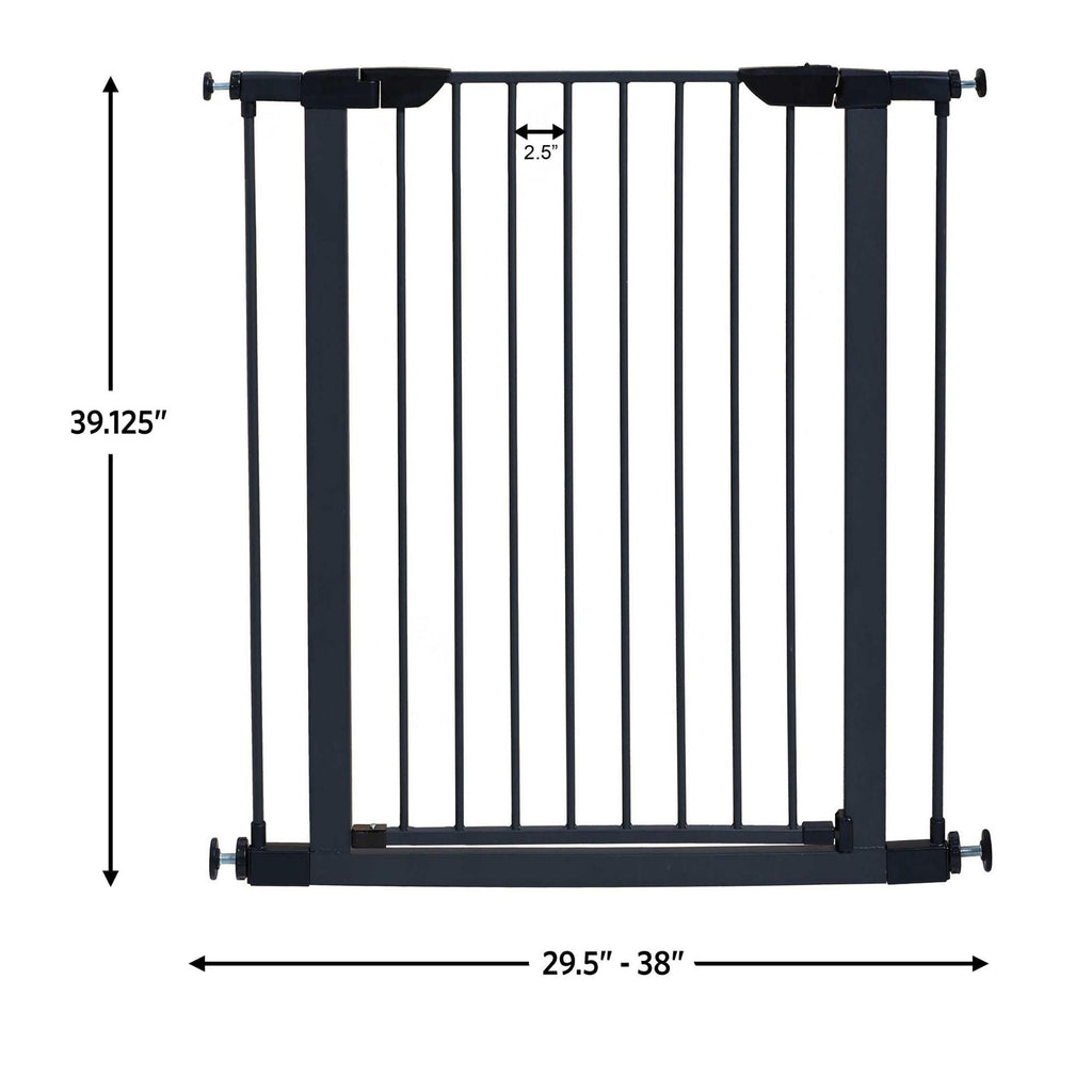 MidWest Homes for Pets Steel Pet Gate Graphite 1ea/39in.