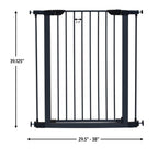 MidWest Homes for Pets Steel Pet Gate Graphite 1ea/39in.