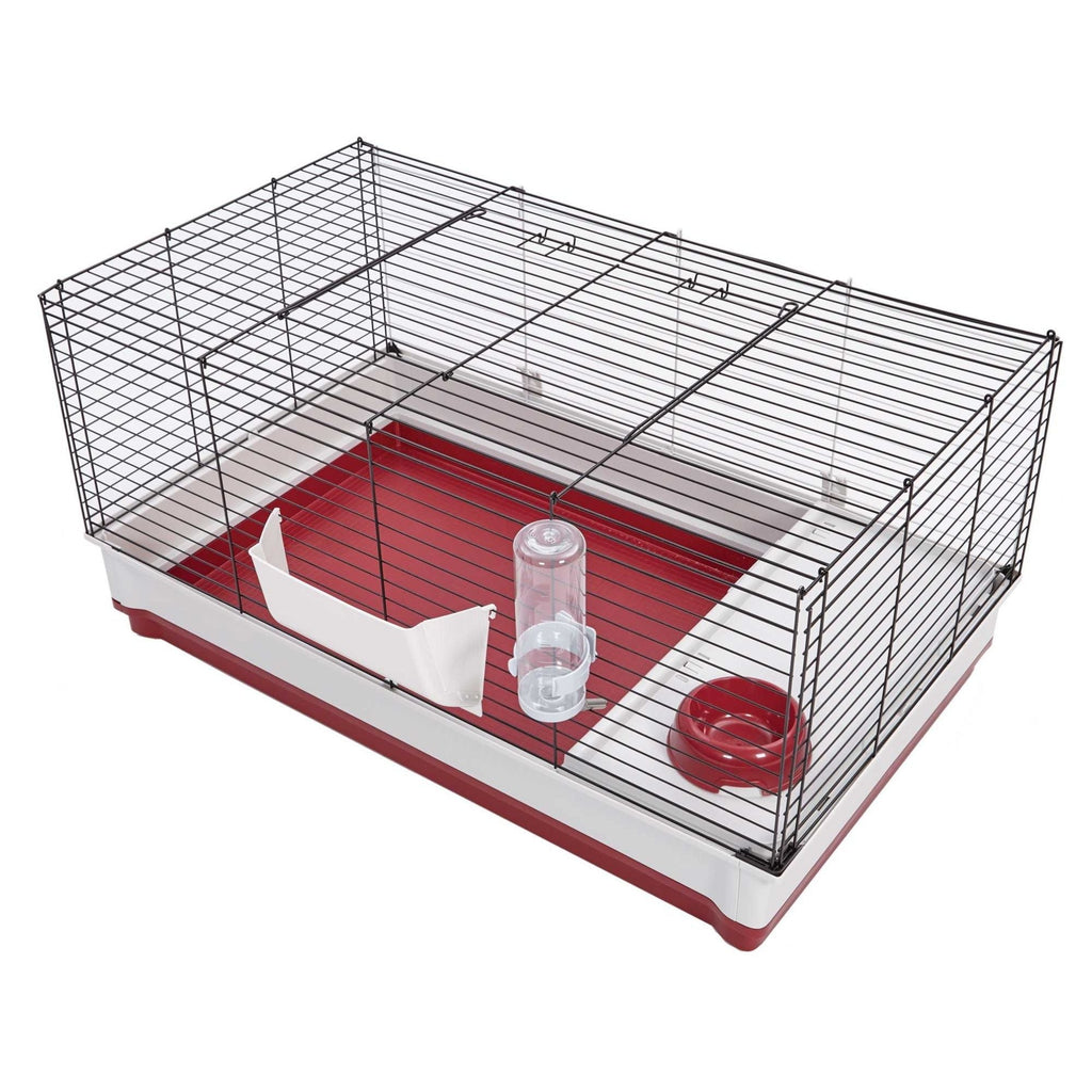 MidWest Homes for Pets Wabbitat Deluxe Rabbit Home Black 1ea/39 X 23 X 19in.
