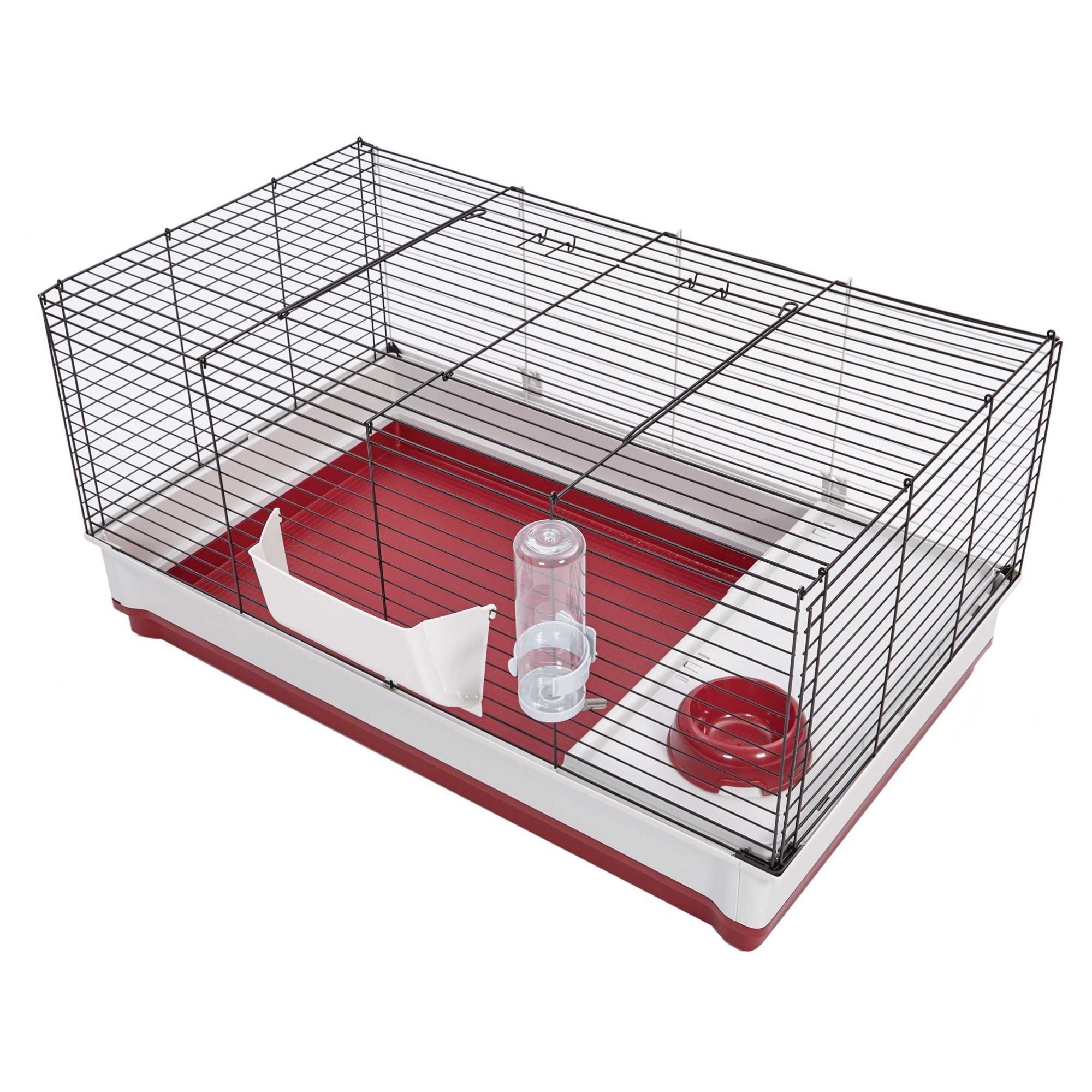 MidWest Homes for Pets Wabbitat Deluxe Rabbit Home Black 1ea/39 X 23 X 19in.