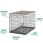 MidWest Homes for Pets Contour Single Door Dog Crate 1ea/42in.