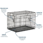 MidWest Homes for Pets Contour Double Door Dog Crate 1ea/30in.