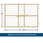 MidWest Homes for Pets Wood Pet Gate w/ Wire Mesh 1ea/24in.