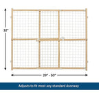 MidWest Homes for Pets Wood Pet Gate w/ Wire Mesh 1ea/32in.