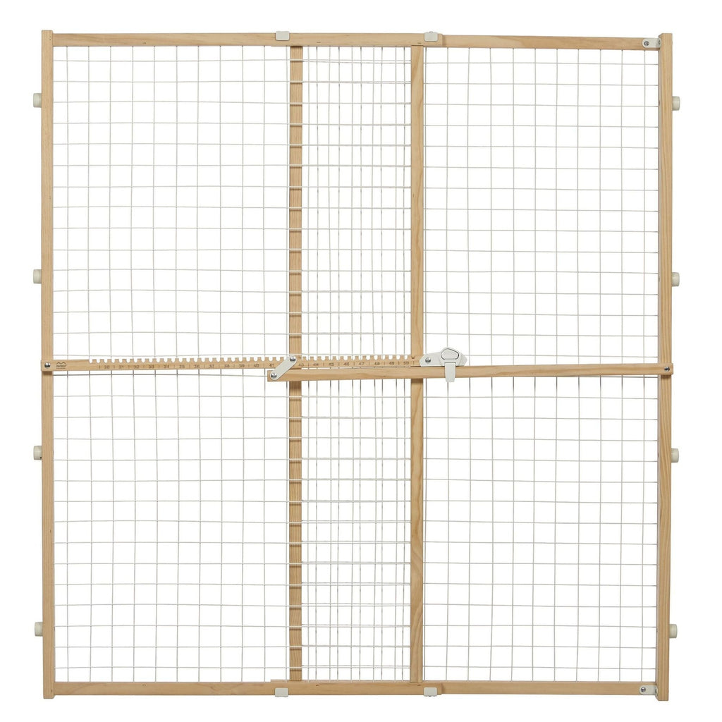 MidWest Homes for Pets Expandable Wood Gate 1ea/29-50in X 44in.