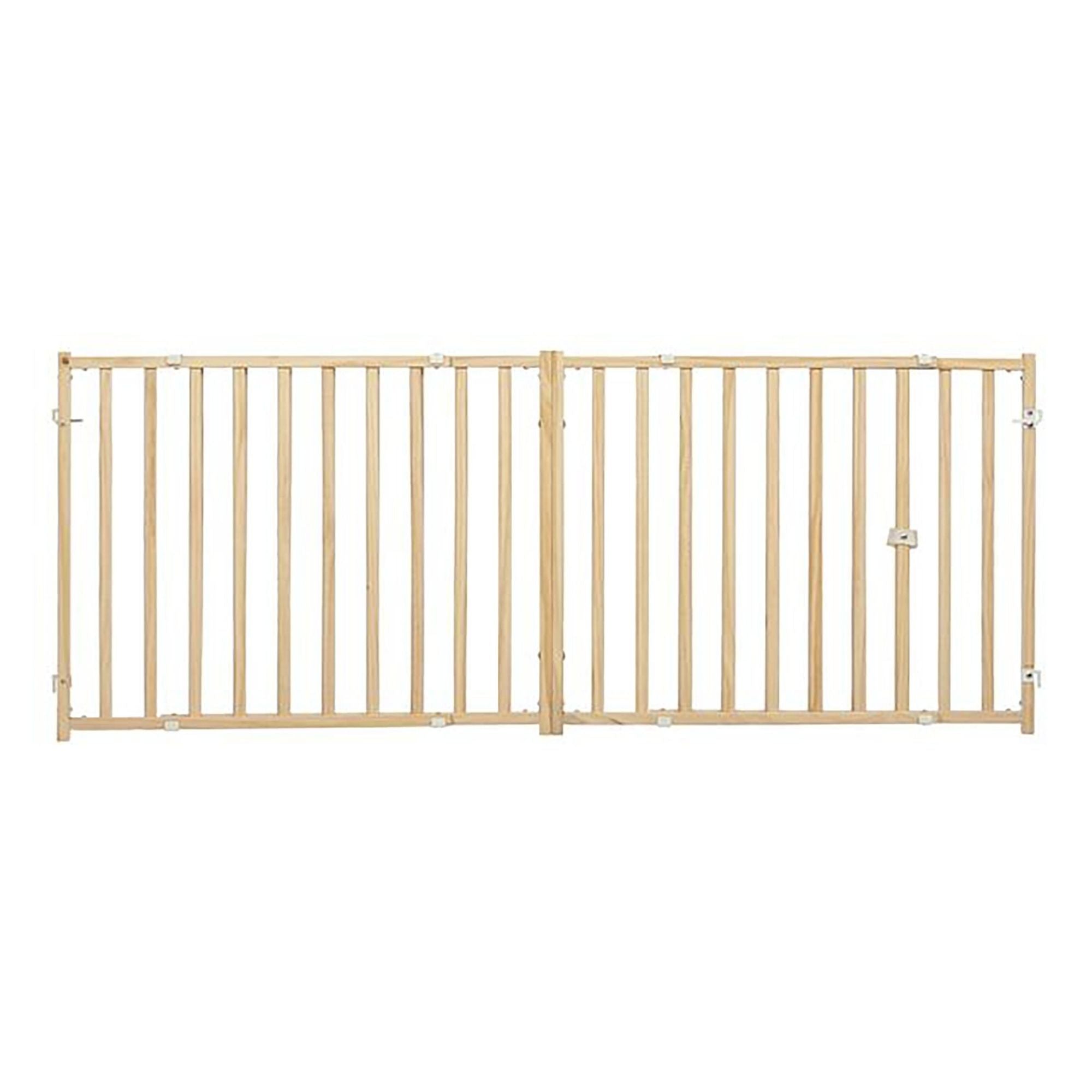 MidWest Homes for Pets Expandable Wood Gate 1ea/50-94in X 24in.