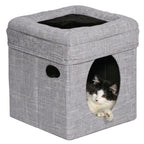 MidWest Homes for Pets Curious Cat Cube Silver 1ea/15 X 15