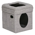 MidWest Homes for Pets Curious Cat Cube Silver 1ea/15 X 15