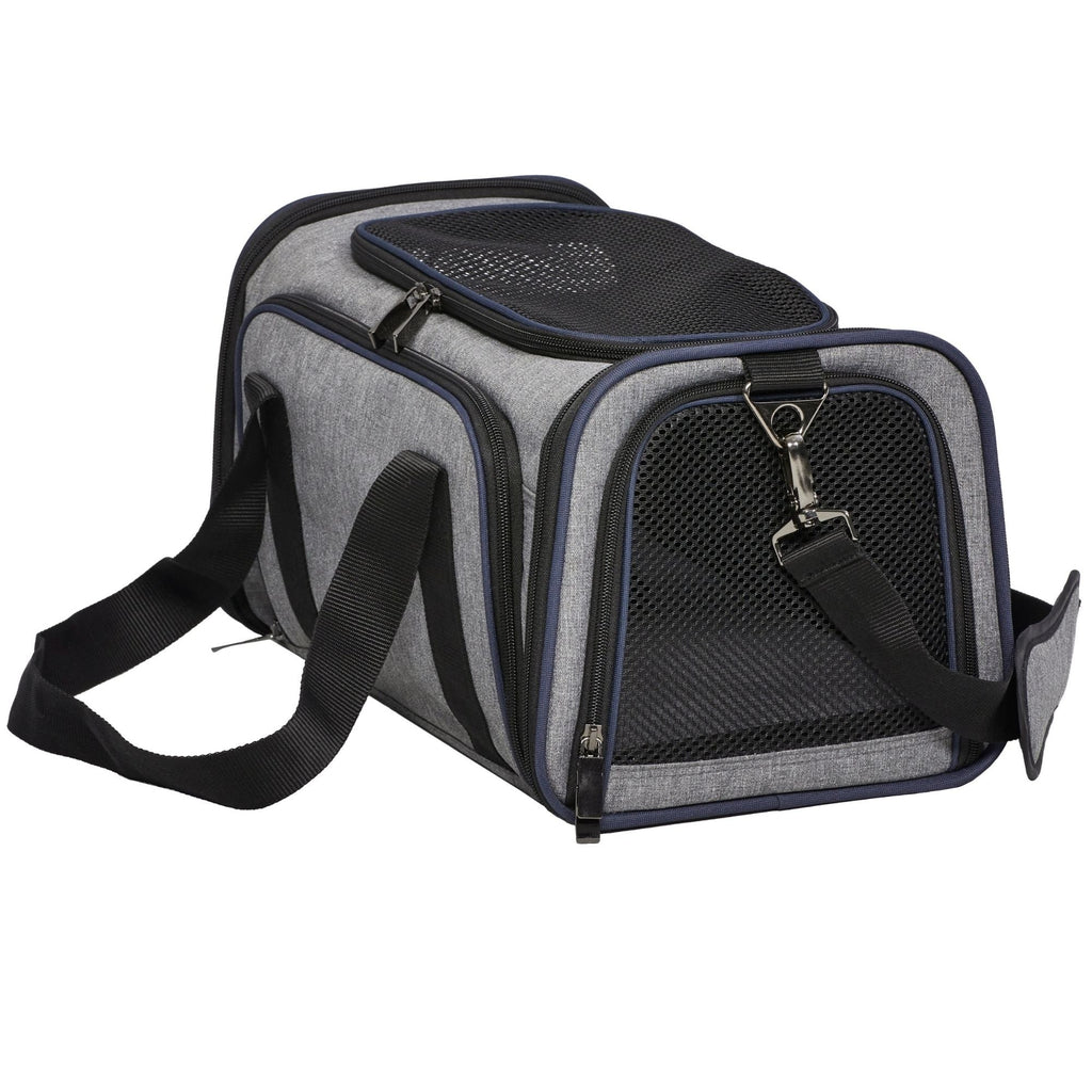 MidWest Homes for Pets Duffy Expandable Dog Carrier Gray 1ea/SM