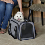 MidWest Homes for Pets Duffy Expandable Dog Carrier Gray 1ea/MD