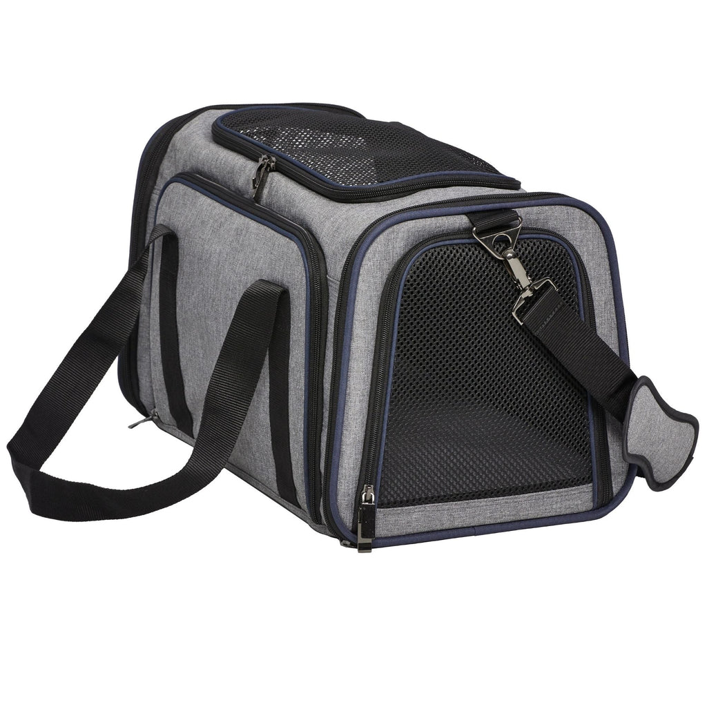 MidWest Homes for Pets Duffy Expandable Dog Carrier Gray 1ea/MD