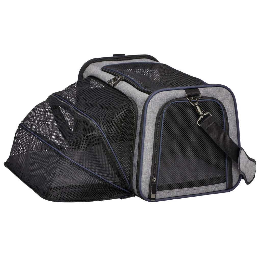 MidWest Homes for Pets Duffy Expandable Dog Carrier Gray 1ea/LG