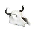 Weco Products Wecorama Catacombs Longhorn Skull Aquarium Ornament Black, White, 1ea
