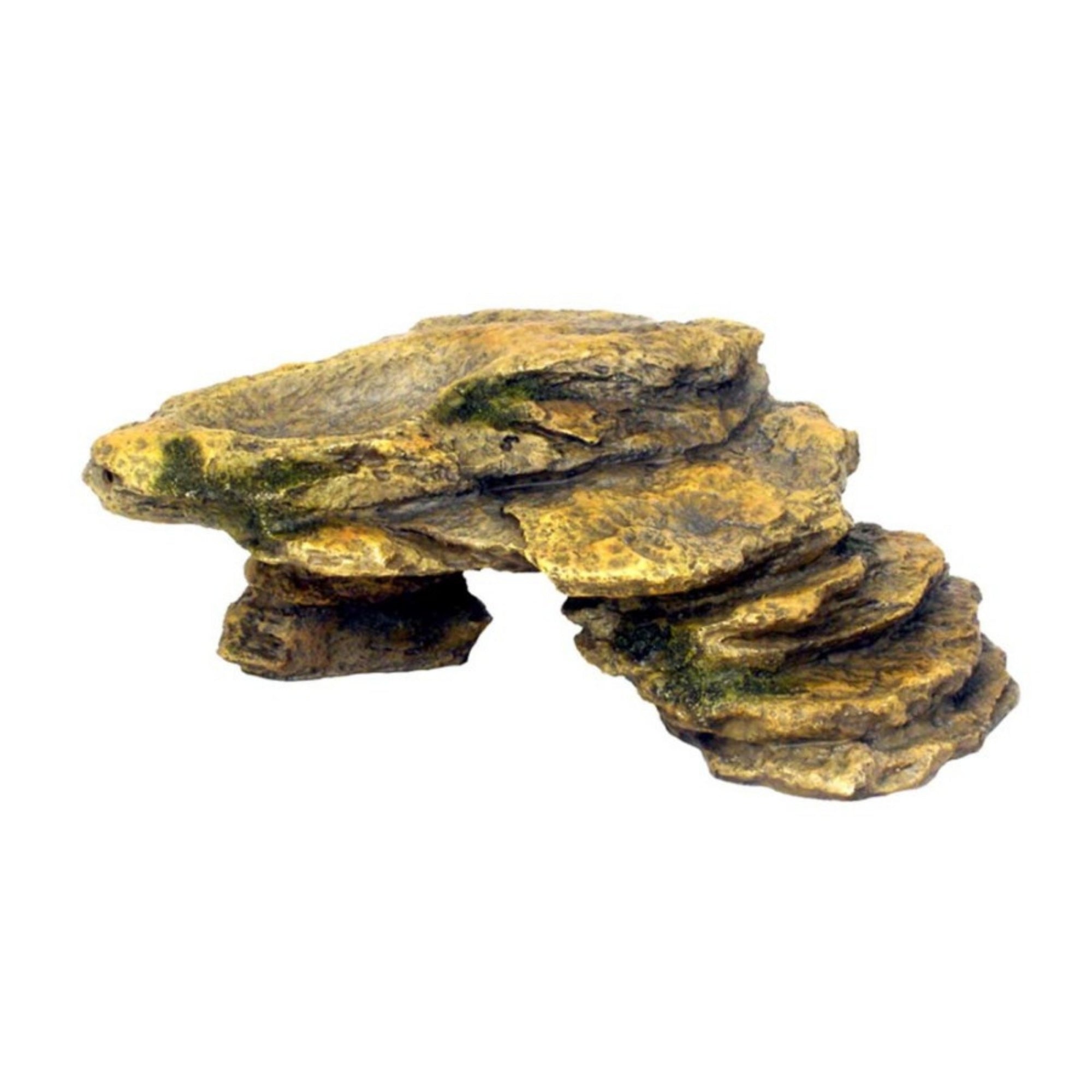 Weco Products Wecorama Galapagos Silver Shale Ramp Terrarium Ornament Brown, 1ea/SM