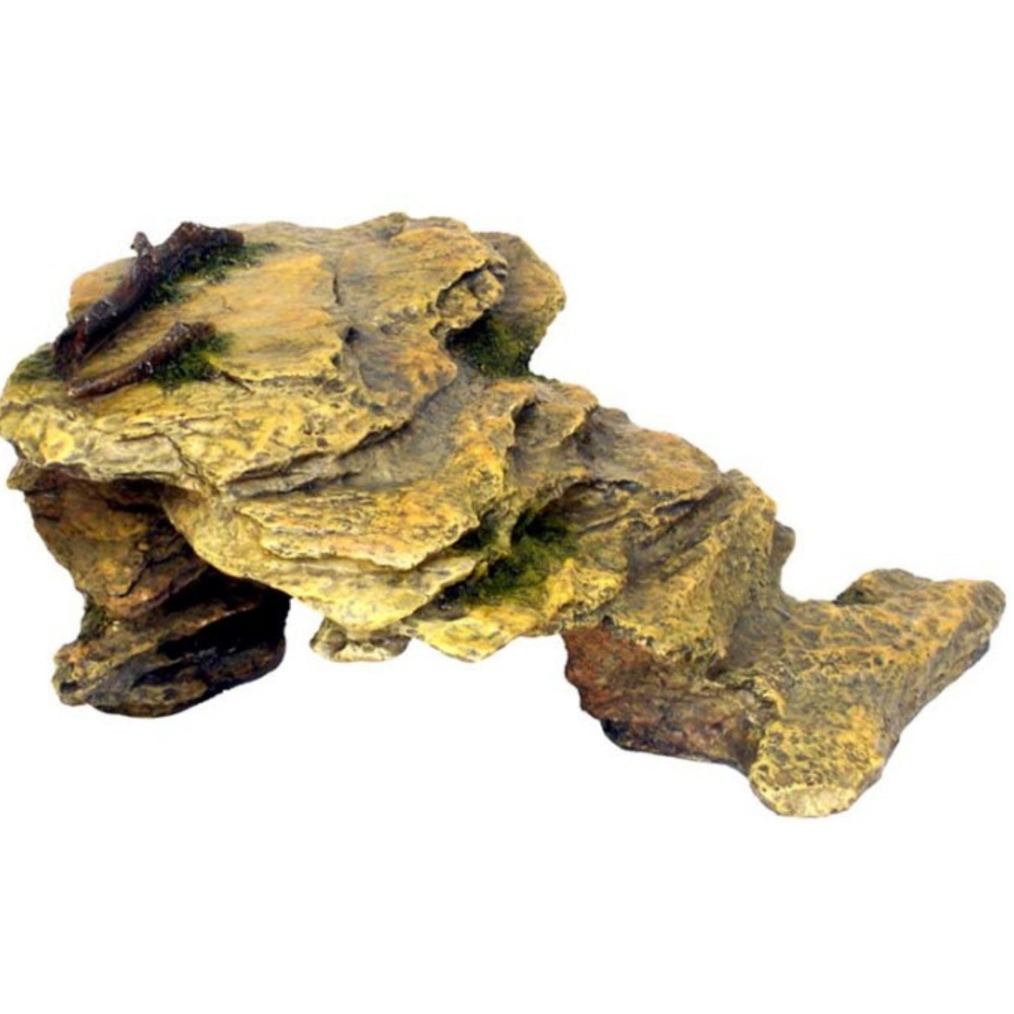 Weco Products Wecorama Galapagos Silver Shale Ramp Terrarium Ornament Brown, 1ea/MD