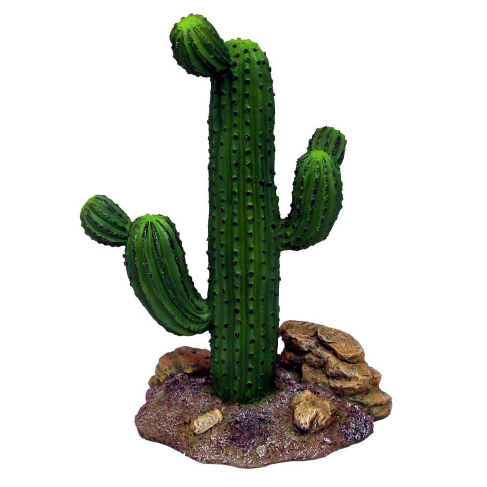 Weco Products Wecorama Badlands Saguaro Cactus Terrarium Ornament Brown, Green, 1ea/9 in, Tall