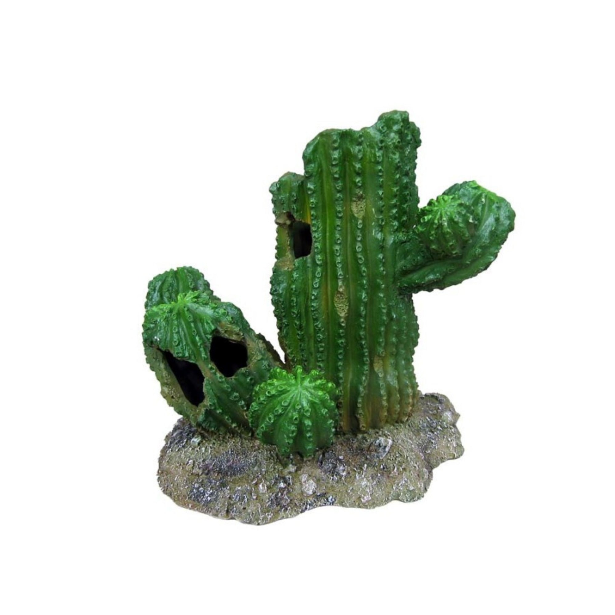Weco Products Wecorama Badlands Hollow Saguaro Cactus Terrarium Ornament Brown, Green, 1ea/7.6 in