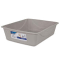 Petmate Basic Cat Litter Pan Mouse Gray, Large