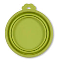 Petmate Silicone Round Travel Pet Bowl Go Go Green 1ea/MD