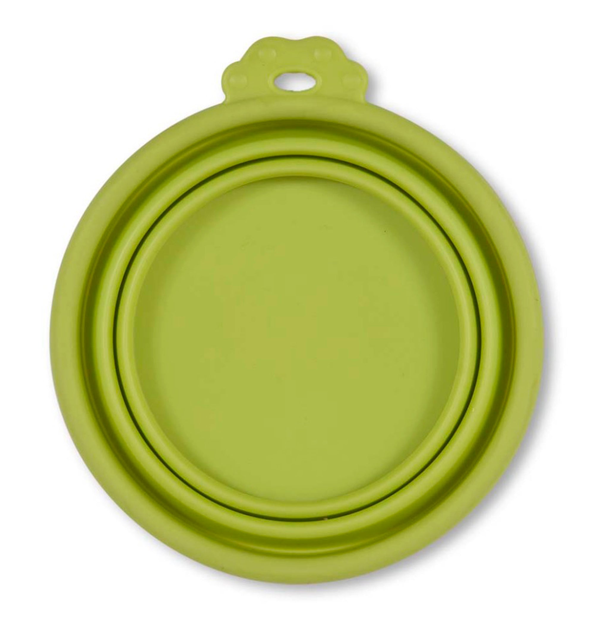 Petmate Silicone Round Travel Pet Bowl Go Go Green 1ea/MD