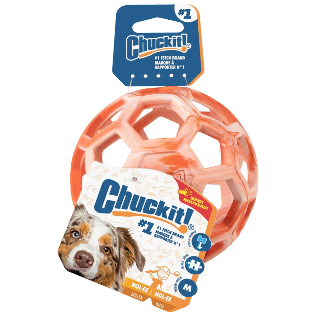 Chuckit Dog Hol-ee Roller Orange Large