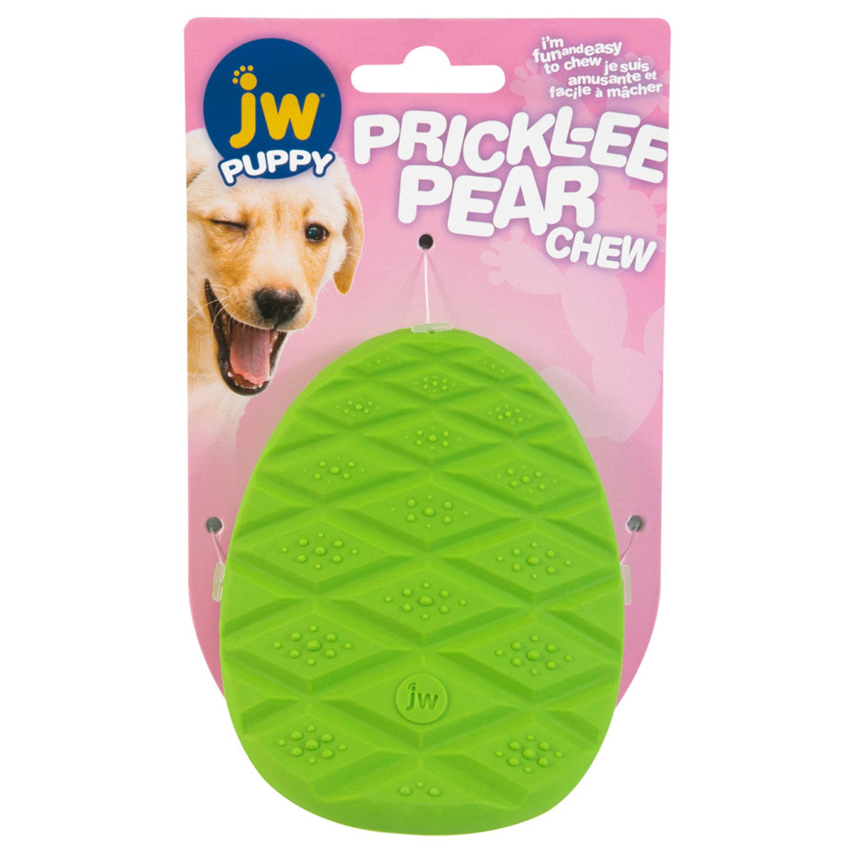 JW Pet Prickl-ee Pear Puppy Teether Chew Toy