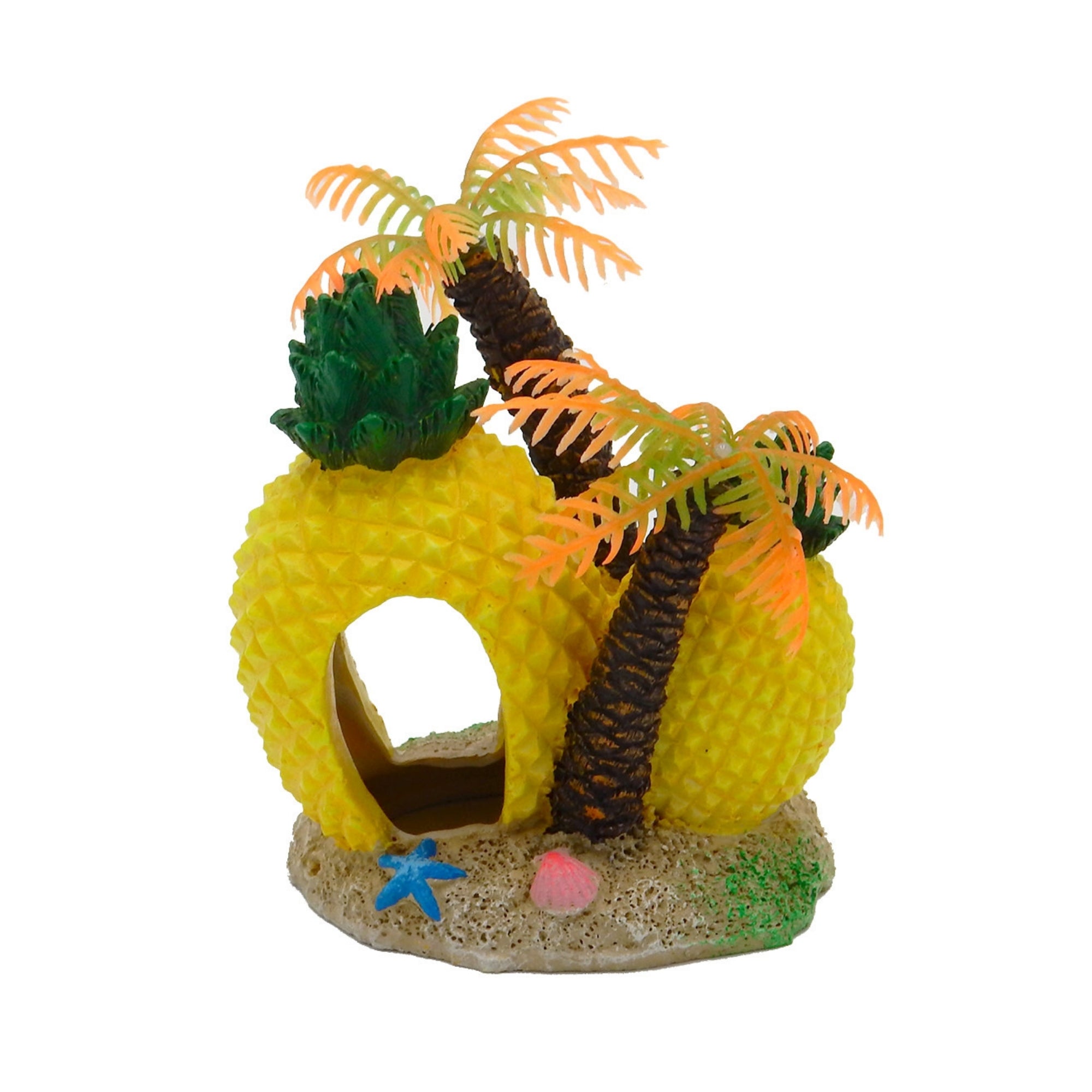Blue Ribbon Pet Products Exotic Environments Pineapple Island Hideaway Aquarium Ornament 1ea/SM