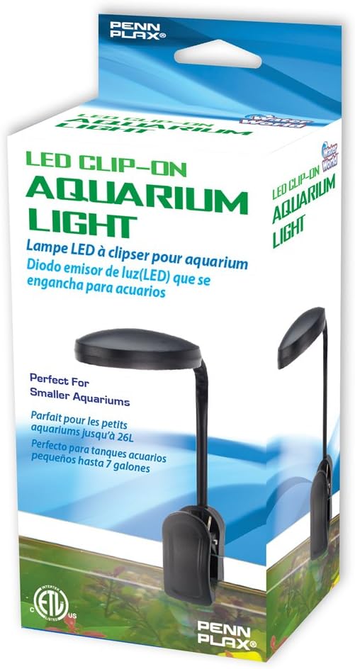 Penn-Plax LED Clip-on Aquarium Light Black 1ea/5 In (H) - 7 In (H)
