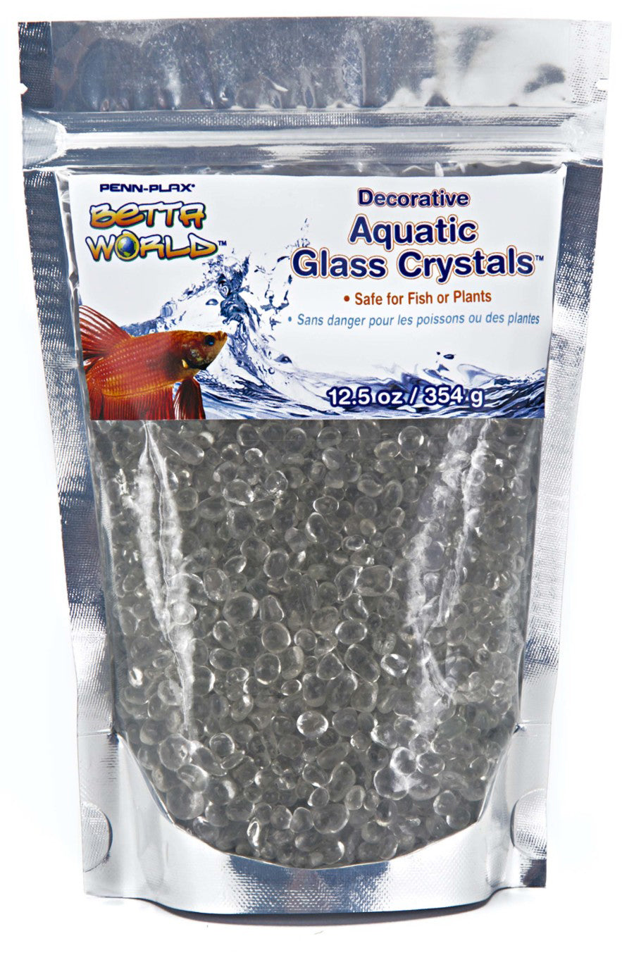 Penn-Plax Betta World Glass Crystal White 12.5oz