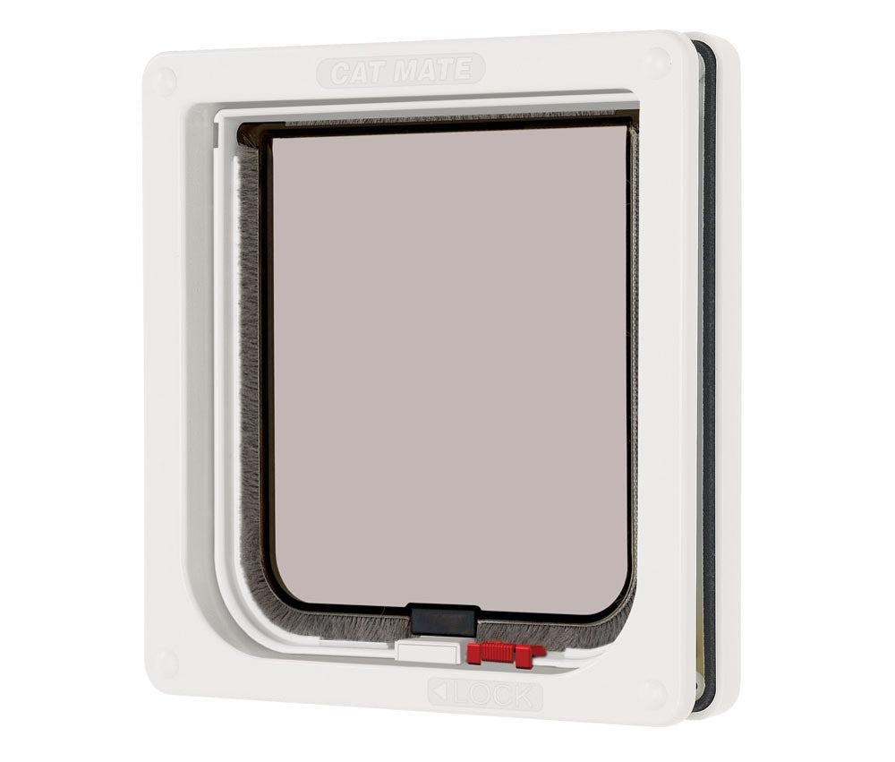 Ani Mate Lockable Cat Flap White 1Ea